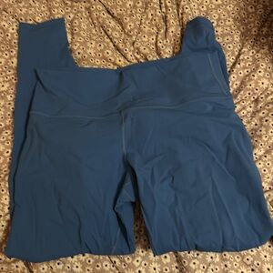 lululemon blue wunder under leggings
